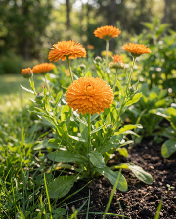 Ringelblume Balls Orange (Calendula officinalis) – einjährige Bio-Blumensamen von SeedsChoice