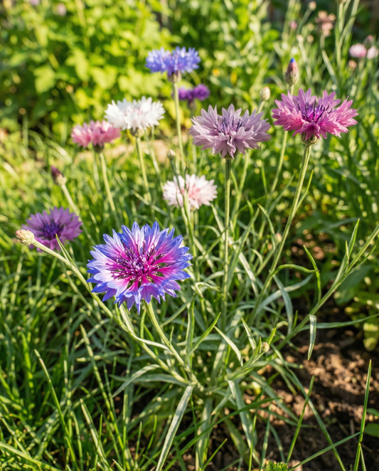 Kornblume Mixed (Centaurea cyanus) – Bio-Samen für einjährige Blumen von SeedsChoice