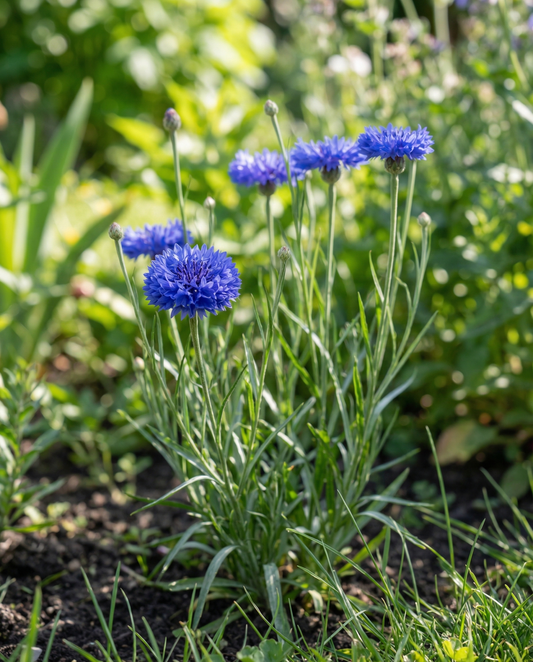 Kornblume Blue Ball (Centaurea cyanus) – Bio-Samen für einjährige Blumen von SeedsChoice