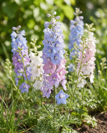 Rittersporn Imperial Mix (Delphinium consolida) – Bio-Samen einjährige Blume von SeedsChoice