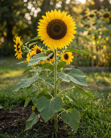 Sunflower Single Giant (Helianthus annuus) – organic annual flower seeds from SeedsChoice