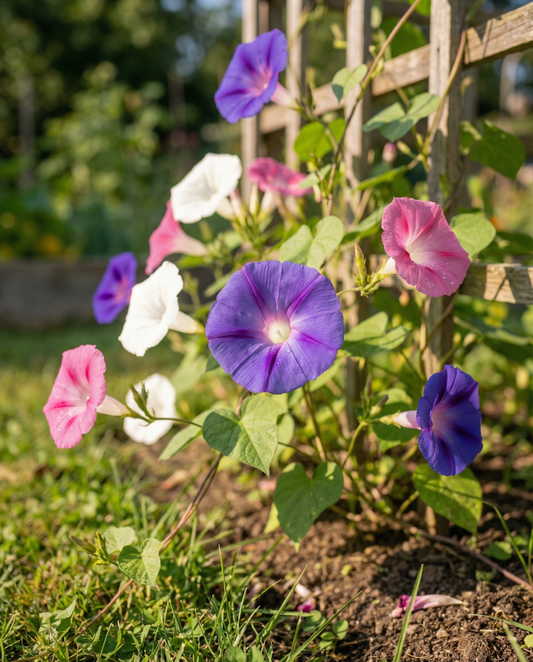 Mixed Pack (Ipomoea purpurea) – Bio-Samen einjähriger Blumen von SeedsChoice