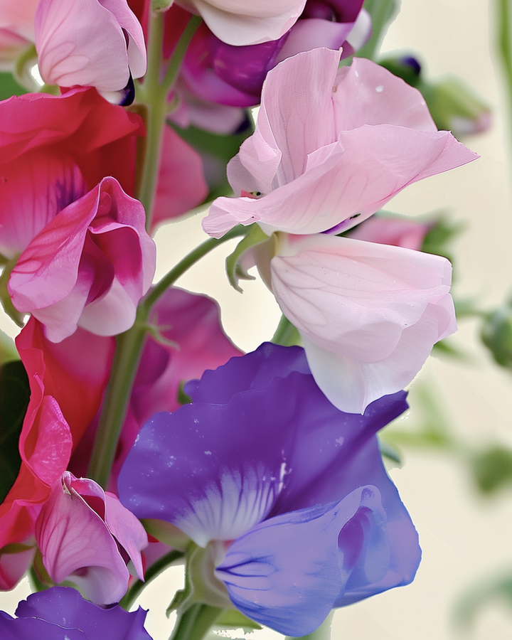 Sweet Pea Spencer Mixed seeds (Lathyrus odoratus) – organic annual flower