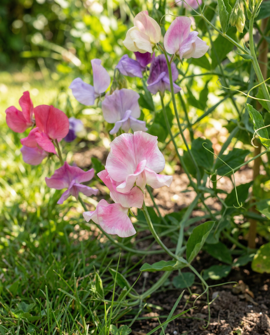 Sweet Pea Spencer Mixed (Lathyrus odoratus) – organic annual flower seeds from SeedsChoice