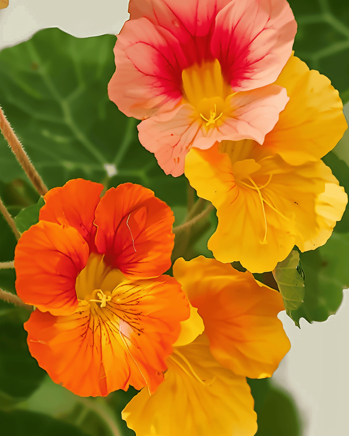 Nasturtium Climber Mixed Colors seeds (Tropaeolum majus) – organic annual climber