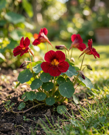 Kapuzinerkresse Empress Of India (Tropaeolum majus) – einjährige Bio-Samen von SeedsChoice