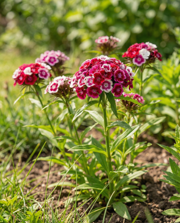 Bartnelke Sweet William (Dianthus barbatus) – Bio-Blumensamen, zweijährige Sortenmischung von SeedsChoice