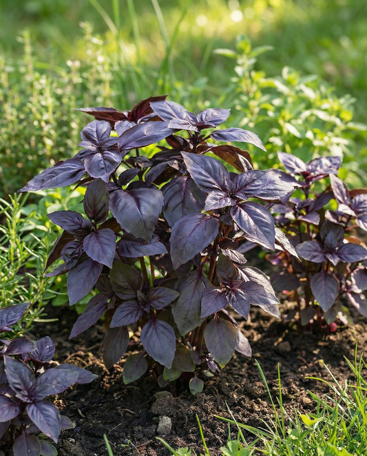 Basilikum Red Rubin (Ocimum basilicum) – einjährige Bio-Kräutersamen von SeedsChoice