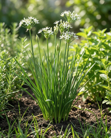 Knoblauch-Schnittlauch (Allium tuberosum) – mehrjährige Bio-Kräutersamen von SeedsChoice