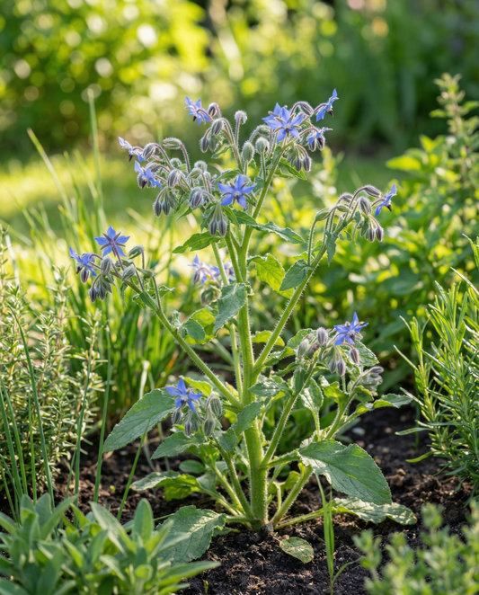 Borretsch (Borago officinalis) – einjährige Bio-Kräutersamen von SeedsChoice
