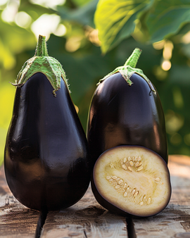 Eggplant Black Beauty Seeds Organic Solanum Melongena Annual