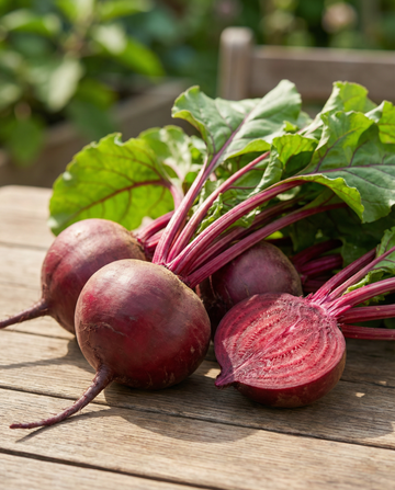 Rote Bete Egyptian Turnip Rooted (Beta vulgaris) – einjährige Bio-Gemüsesamen von SeedsChoice