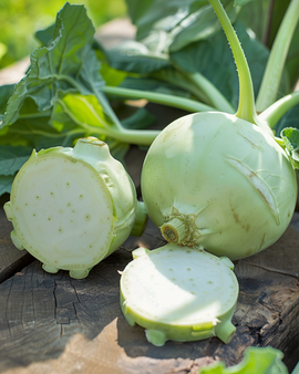 Kohlrabi Seeds Organic Brassica Oleracea Annual Korist F1