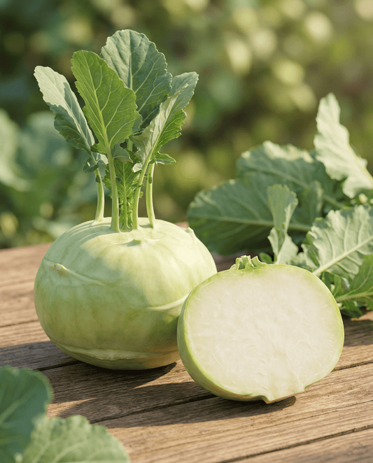 Kohlrabi Korist F1 (Brassica oleracea) – organic annual vegetable seeds from SeedsChoice