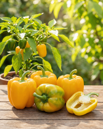 Paprika Yellow California Wonder (Capsicum annuum) – Bio-Gemüsesamen, einjährig, von SeedsChoice
