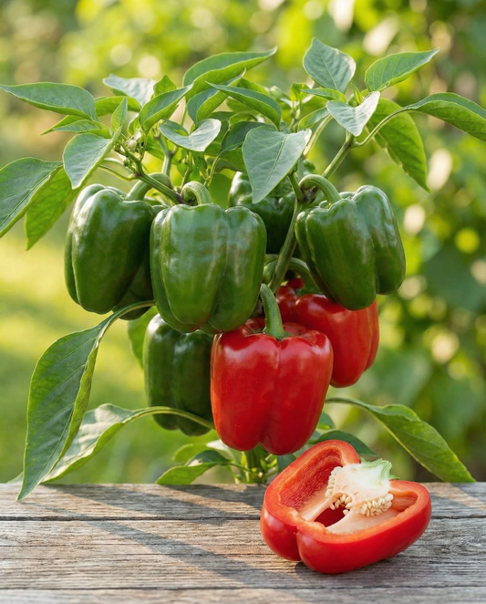 Paprika California Wonder (Capsicum annuum) – Bio-Gemüsesamen, einjährig, von SeedsChoice