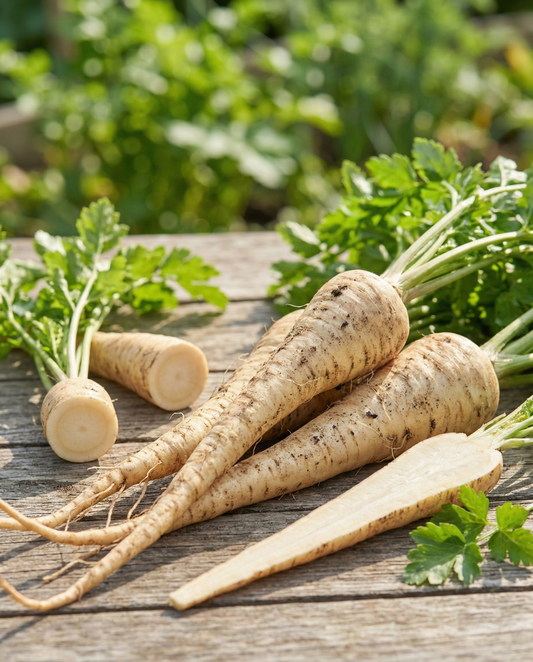 Parsnip Guernsey (Pastinaca sativa) – organic annual vegetable seeds from SeedsChoice