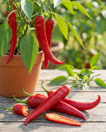 Cayennepfeffer Long Slim (Capsicum annuum) – einjährige Bio-Gemüsesamen von SeedsChoice