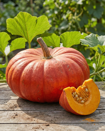 Pumpkin Rouge Vif D'etampes (Cucurbita maxima) – organic annual vegetable seeds from SeedsChoice