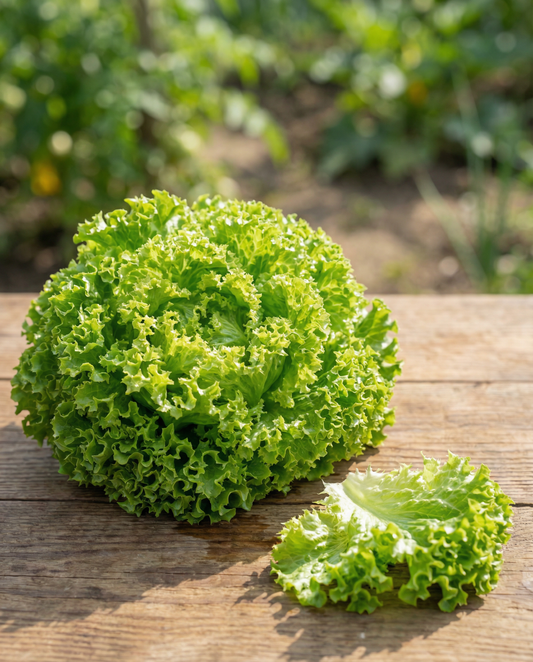 Lettuce Bionda A Foglia Riccia (Lactuca sativa) – organic annual vegetable seeds from SeedsChoice