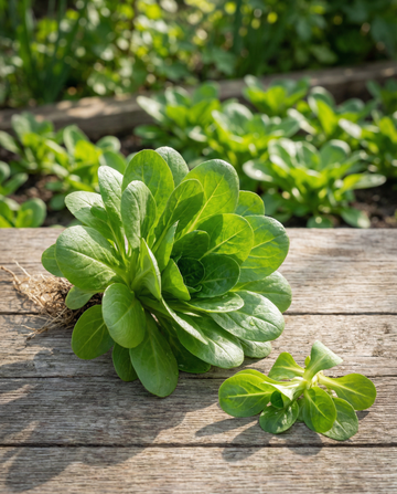 Corn Salad Vit (Valerianella locusta) – organic annual vegetable seeds from SeedsChoice