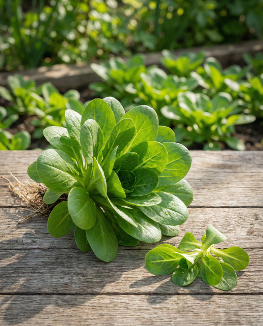 Corn Salad Vit (Valerianella locusta) – organic annual vegetable seeds from SeedsChoice