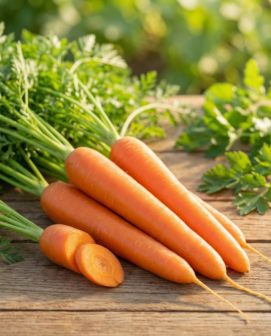 Summer Carrot Nantes 2 (Daucus carota) – organic annual vegetable seeds from SeedsChoice