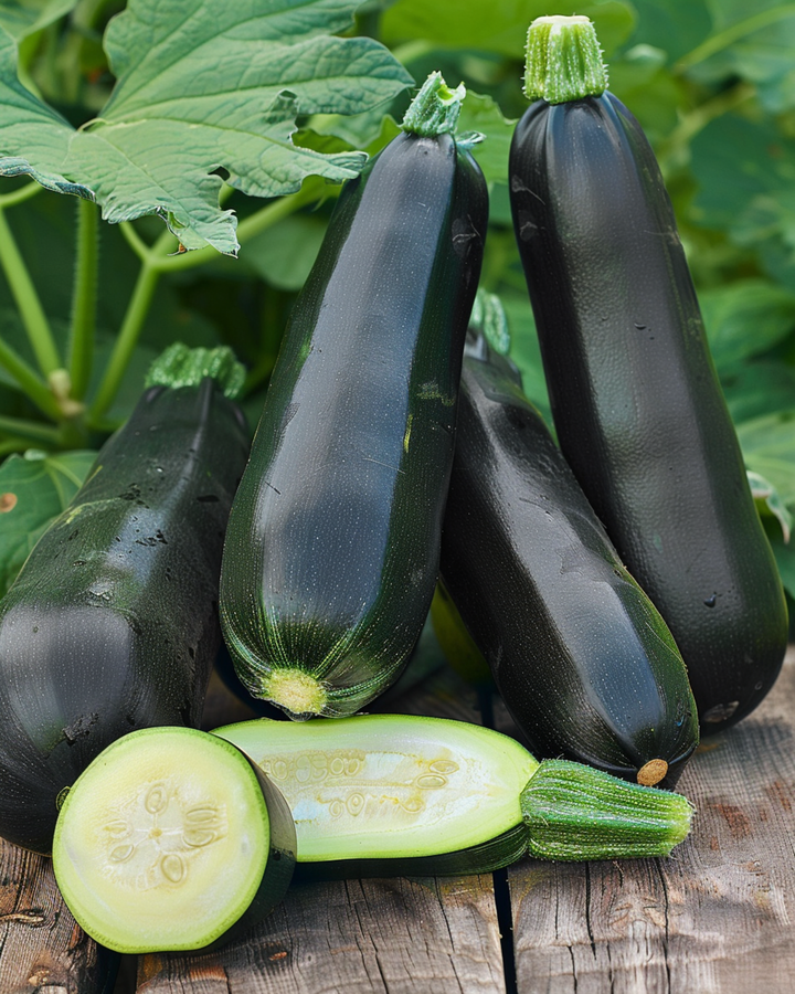 Black Beauty Zucchini Samen (Cucurbita pepo) – einjährig, Bio