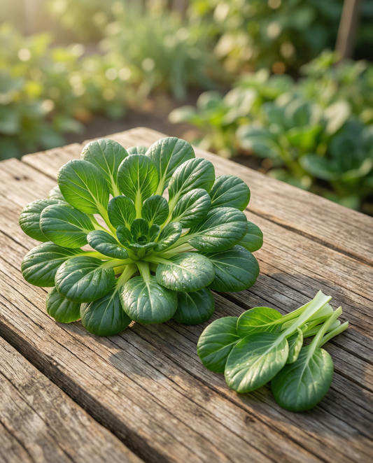 Tatsoi Pak Choi (Brassica rapa) – Bio-Gemüsesamen für einjährige Pflanzen von SeedsChoice