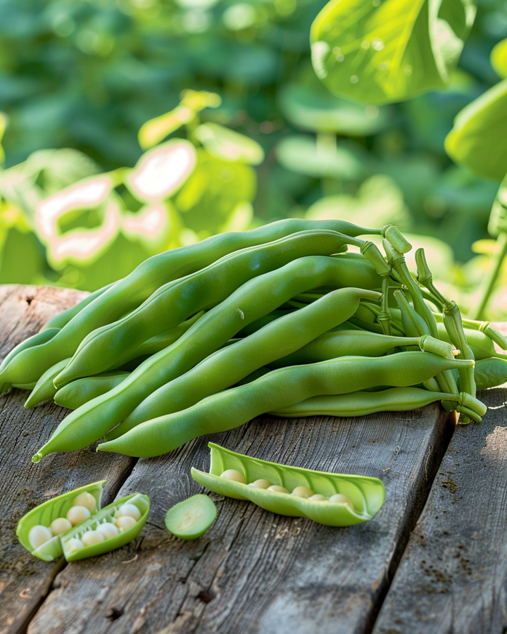 Pole Bean Neckarkönigin Green Pods seeds (Phaseolus vulgaris) – organic annual vegetable