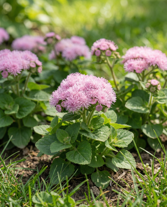 Leberbalsam Pink Ball (Ageratum houstonianum) – einjährige Blumensamen von SeedsChoice