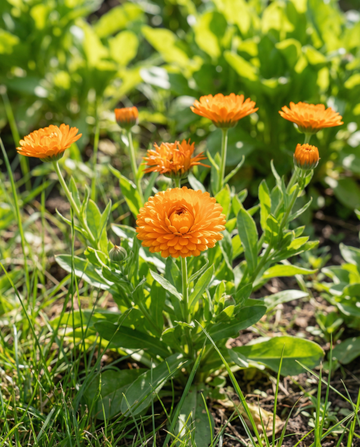 Ringelblume Balls Orange Double (Calendula officinalis) – einjährige Blumensamen von SeedsChoice