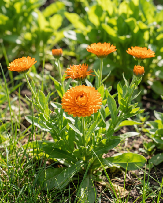 Pot Marigold Balls Orange Double (Calendula officinalis) – annual flower seeds from SeedsChoice