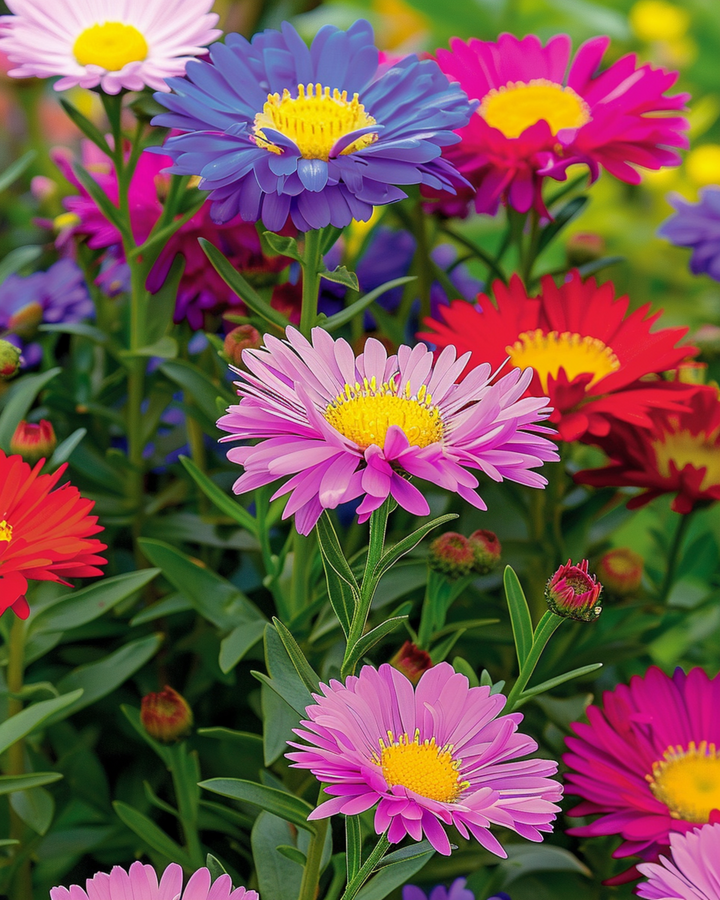 Aster Mixed Colours seeds (Callistephus chinensis) – annual mix