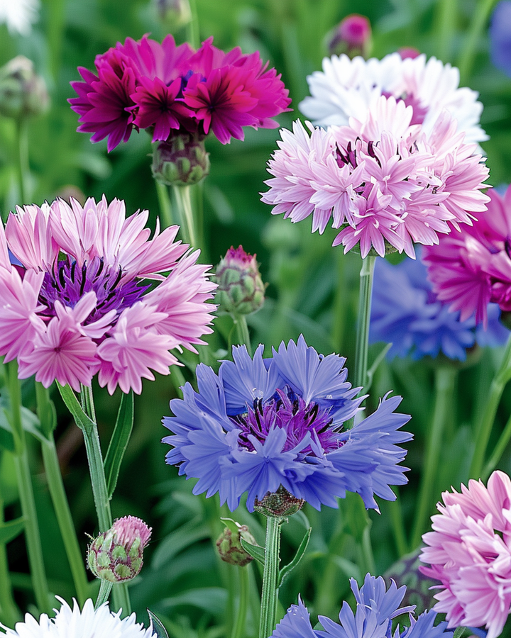 Kornblume Double Flowering Mix Samen (Centaurea cyanus) – einjährige Blume