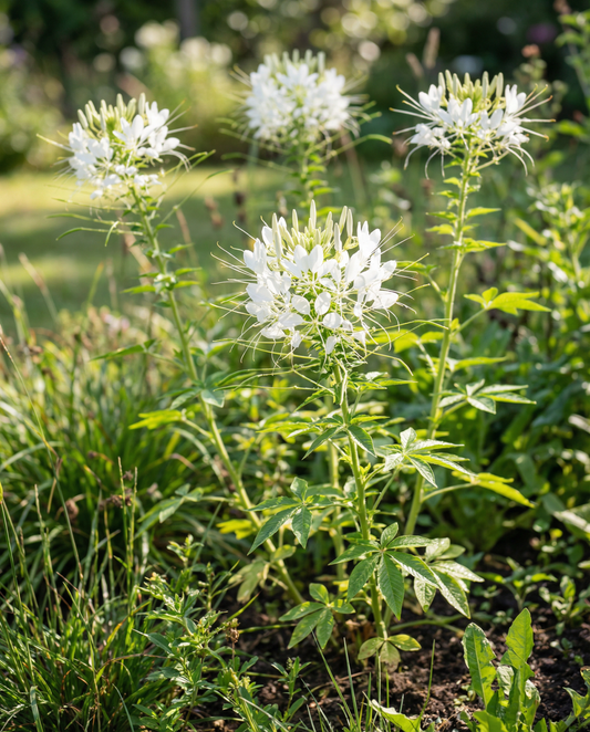 Spiderflower White Queen (Cleome hassleriana) – annual flower seeds from SeedsChoice