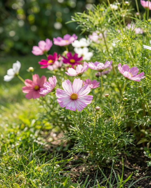 Dwarf Sensation Mixed (Cosmos bipinnatus) – annual mix seeds from SeedsChoice