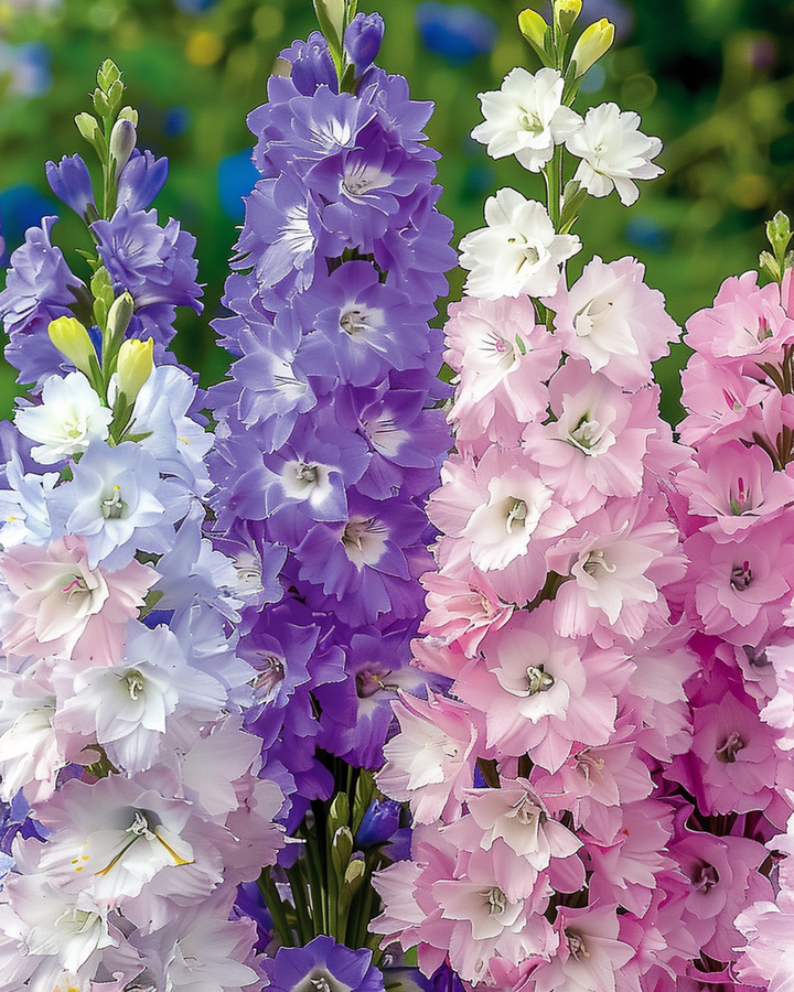 Larkspur Mixed Dwarf seeds (Delphinium ajacis) – annual mix