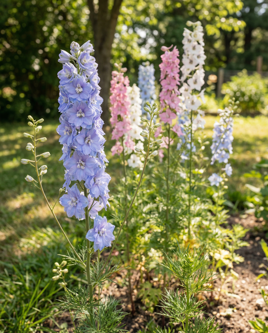 Larkspur Imperial Mixed (Delphinium consolida) – annual flower seeds from SeedsChoice