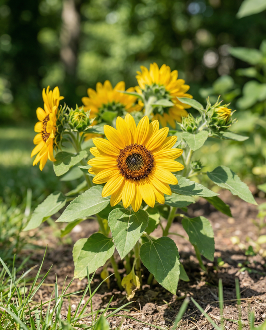 Sonnenblume Dwarf Yellow (Helianthus annuus) – einjährige Blumensamen von SeedsChoice