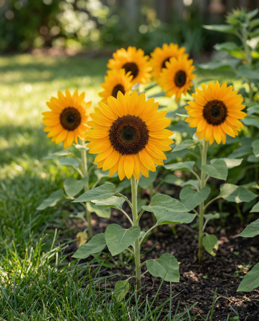 Sunflower Sunrich Orange F1 Pollenfree (Helianthus annuus) – annual flower seeds from SeedsChoice