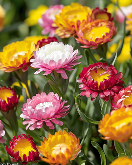 Strawflower Seeds Helichrysum Bracteatum Tom Thumb Annual