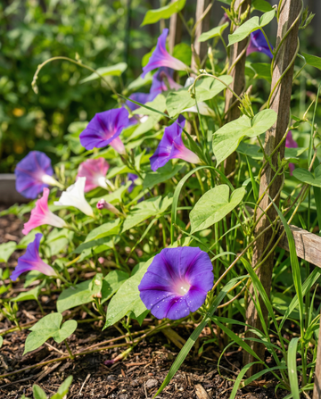 Farbenmix Kletterpflanze (Ipomoea purpurea) – einjährige Kletterpflanzensamen von SeedsChoice