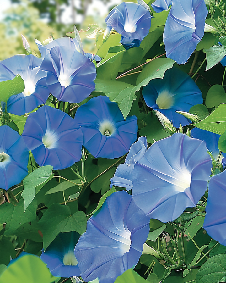 Trichterwinde Clarks Blue Samen (Ipomoea tricolor) – einjährige Kletterpflanze