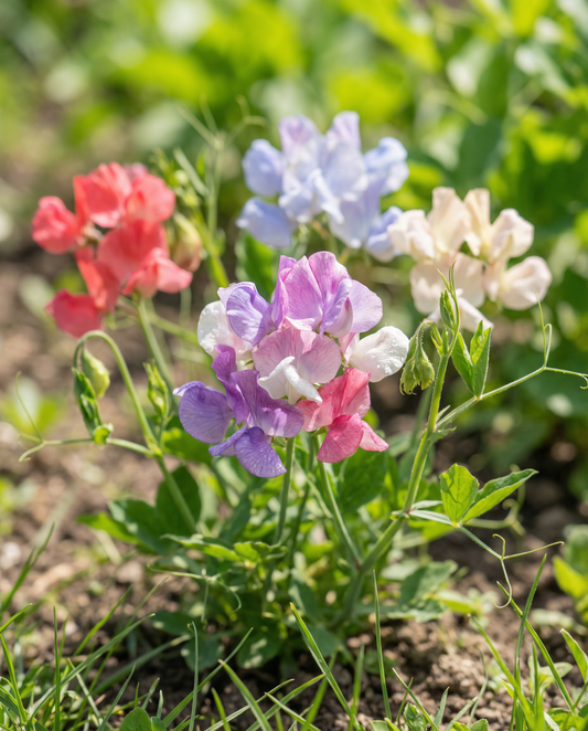 Sweet Pea Bijou Mix (Lathyrus odoratus) – annual flower seeds from SeedsChoice