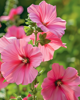 Mallow Seeds Lavatera Trimestris Annual Flowers Pink Red Mix
