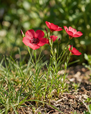Flachs Bright Eyes (Linum grandiflorum) – einjährige Blumensamen von SeedsChoice