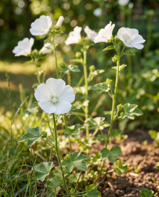 White Queen (Malope trifida) – einjährige Blumensamen von SeedsChoice