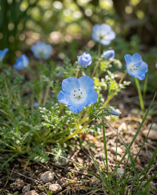 Baby Blue Eyes Sky (Nemophila menziesii) – einjährige Samen von SeedsChoice