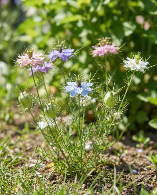 Love In The Mist Persian Jewels (Nigella damascena) – einjährige Sortenmischung Saatgut von SeedsChoice